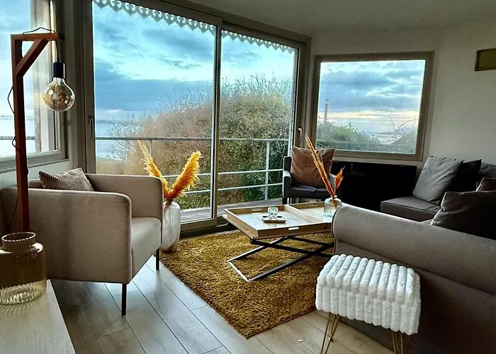 別荘 La Vigie Les Pieds Dans L'eau Cricquebœuf